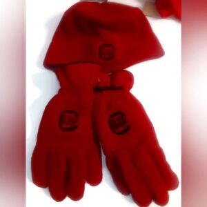 SOUTH CAROLINA GAMECOCKS, RED, NCAA  Cap and Gloves, L/XL